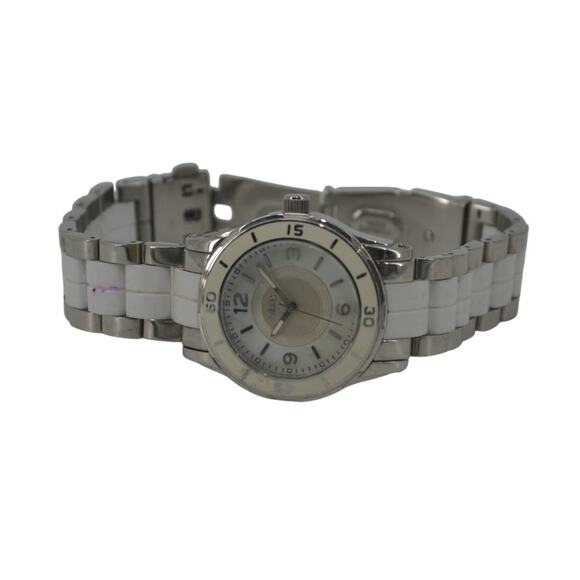 Relic Wristwatch 90s Relic 34mm Enamel Bezel Dial SilverTone - Picture 1 of 12